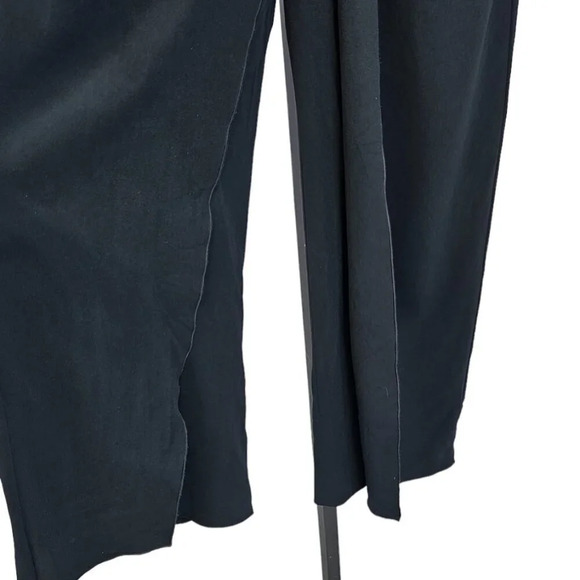 Roland Mouret Womens Wide Leg Twist Front Layered Pants Size 10 Black - Picture 4 of 13
